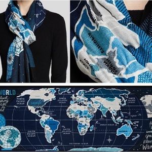 Kate Spade World Map Scarf